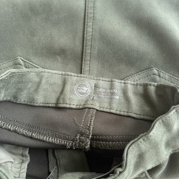 Wonder Nation Girls Small 6/6X Green Pull-On Skirt Adjustable Waist - Picture 5 of 8